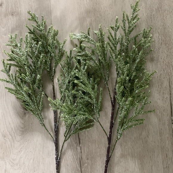 Set of two Christmas branches with glitter home decor minimalist - Picture 3 of 9